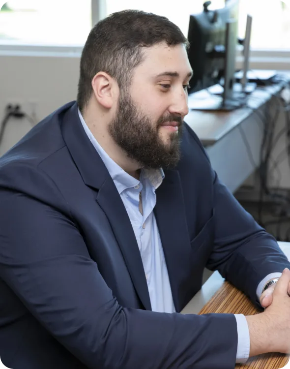 Man at desk